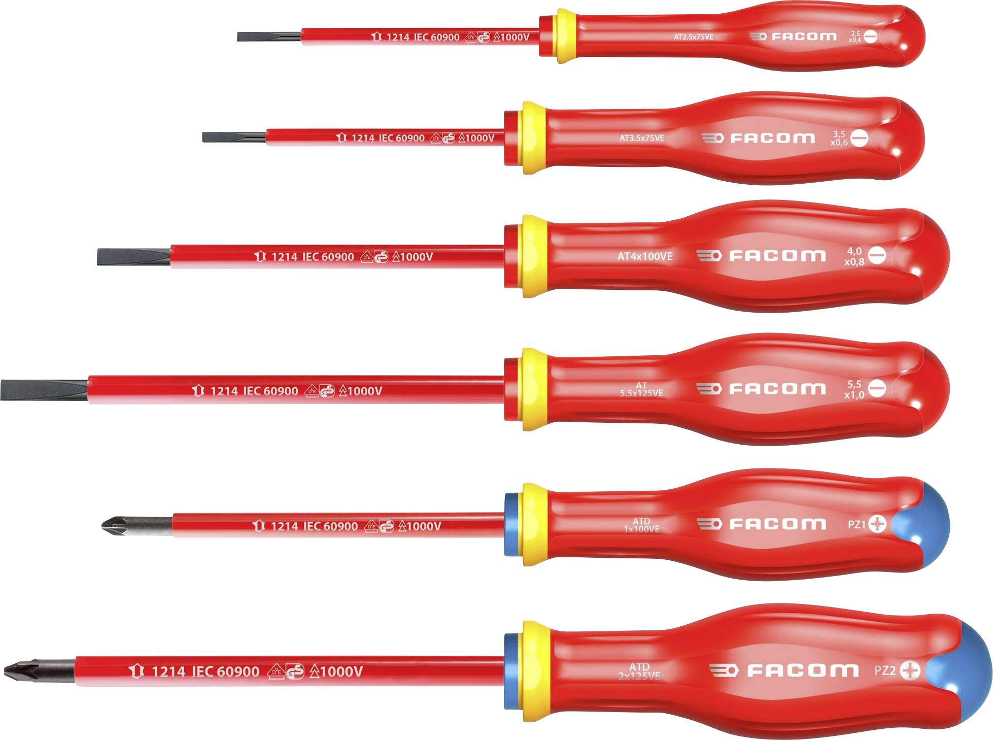 Facom Electrician Screwdriver set 6-piece