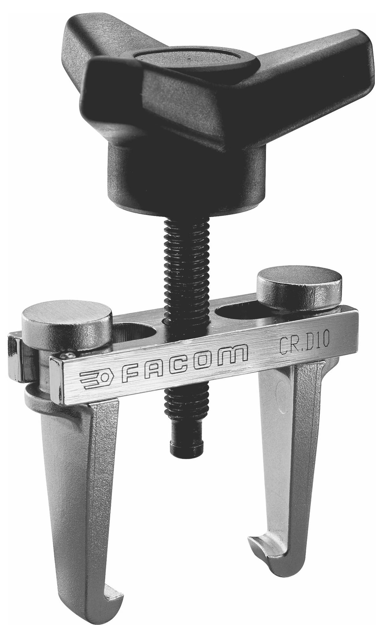 A puller from Facom, model CR.D10, with T-handle and two robust gripping arms for releasing seized parts.