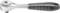 A silver ratchet with a black handle, suitable for mechanical work.