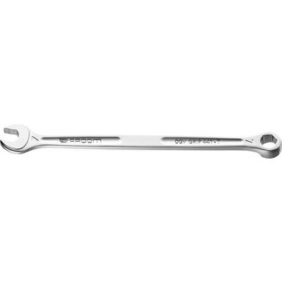 Spanner with the brand name 'Facom' engraved in the centre. One end has an open-ended spanner, the other a ring spanner.