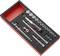 Socket wrench set in foam insert, includes ratchet handle, extensions and sockets in various sizes.