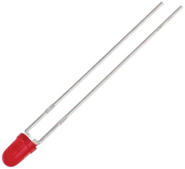 Kingbright L-36BSURDK LED wired Red Circular 3 mm 800 mcd 60 ° 22 mA 14 V