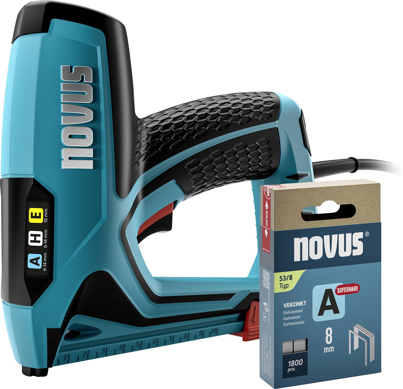 Novus Tools 031-0369 Electric stapler Staple type Type 37 , Type 53 Staple length 6 - 14 mm