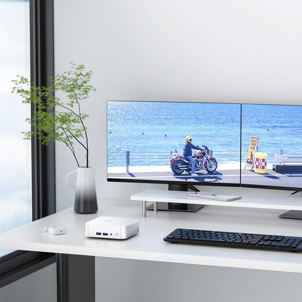 GEEKOM Mini PC A8 AMD Ryzen 7 8845HS 32 GB RAM 1 TB SSD AMD Graphics 780M Win 11 Pro A8-11