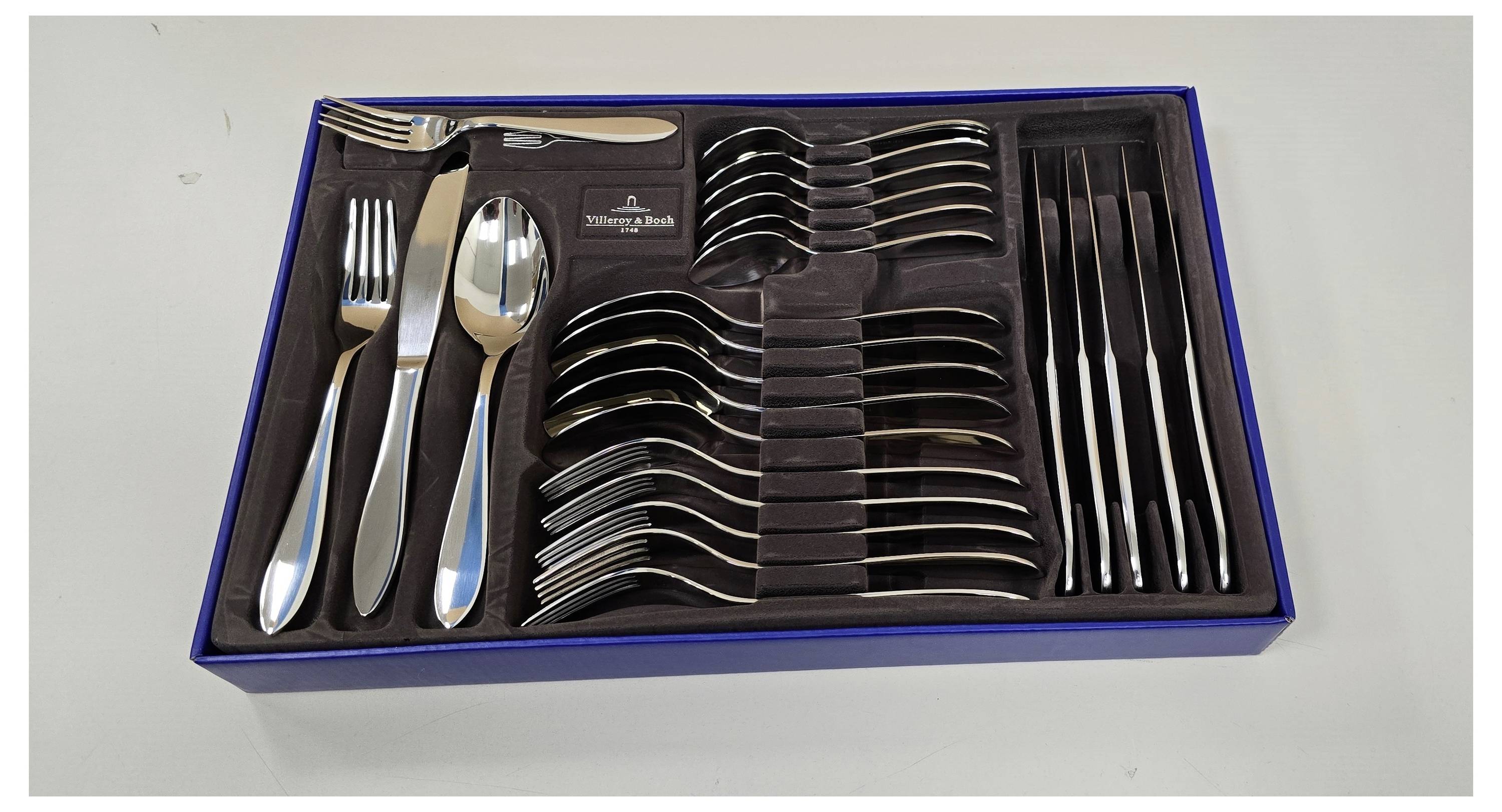 Villeroy & Boch Arthur Cutlery set 30-piece set Stainless steel Silver 1263739057