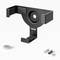 Black wall mount with 'hama' logo, includes screws and wall plugs. Suitable for technical devices, simple installation instructions.