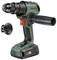Bosch cordless drill driver in green and black, with a removable handle. The 'Bosch' logo and 'Advanced Impact 18' are visible.