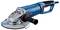 A blue and gray Bosch angle grinder with a side handle, featuring the Bosch logo. Used for cutting, grinding, and polishing tasks.