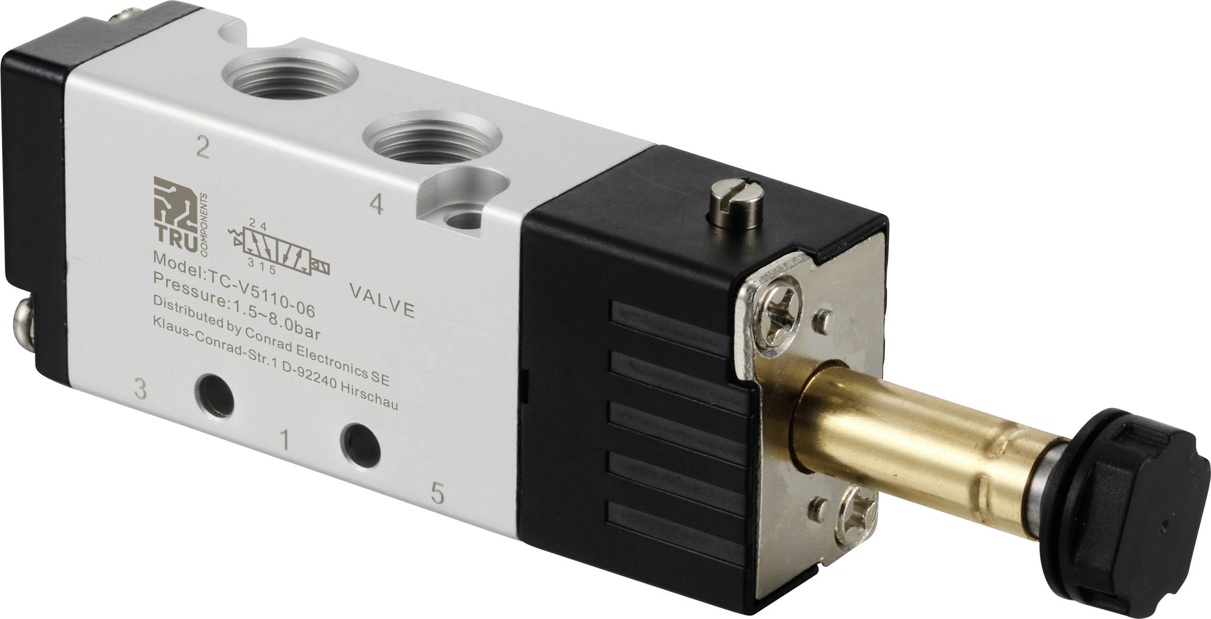 TRU COMPONENTS Magnetic valve TC-12772444 TC-V5110-06 G 1/8 1 pc(s)