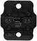 Black metal clip shows marking '0.5 mm²' and '2.5 mm²', suitable for wire connections in electrical installations.