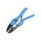 A pair of pliers with blue handles, likely a cable cutter or crimping tool.