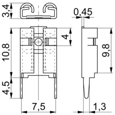 Vogt Verbindungstechnik 3867qn.68 Blade receptacle Connector width: 2.80 mm Connector thickness: 0.80 mm Not insulated 5