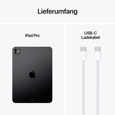 Included in the package: One iPad Pro and a USB-C charging cable.