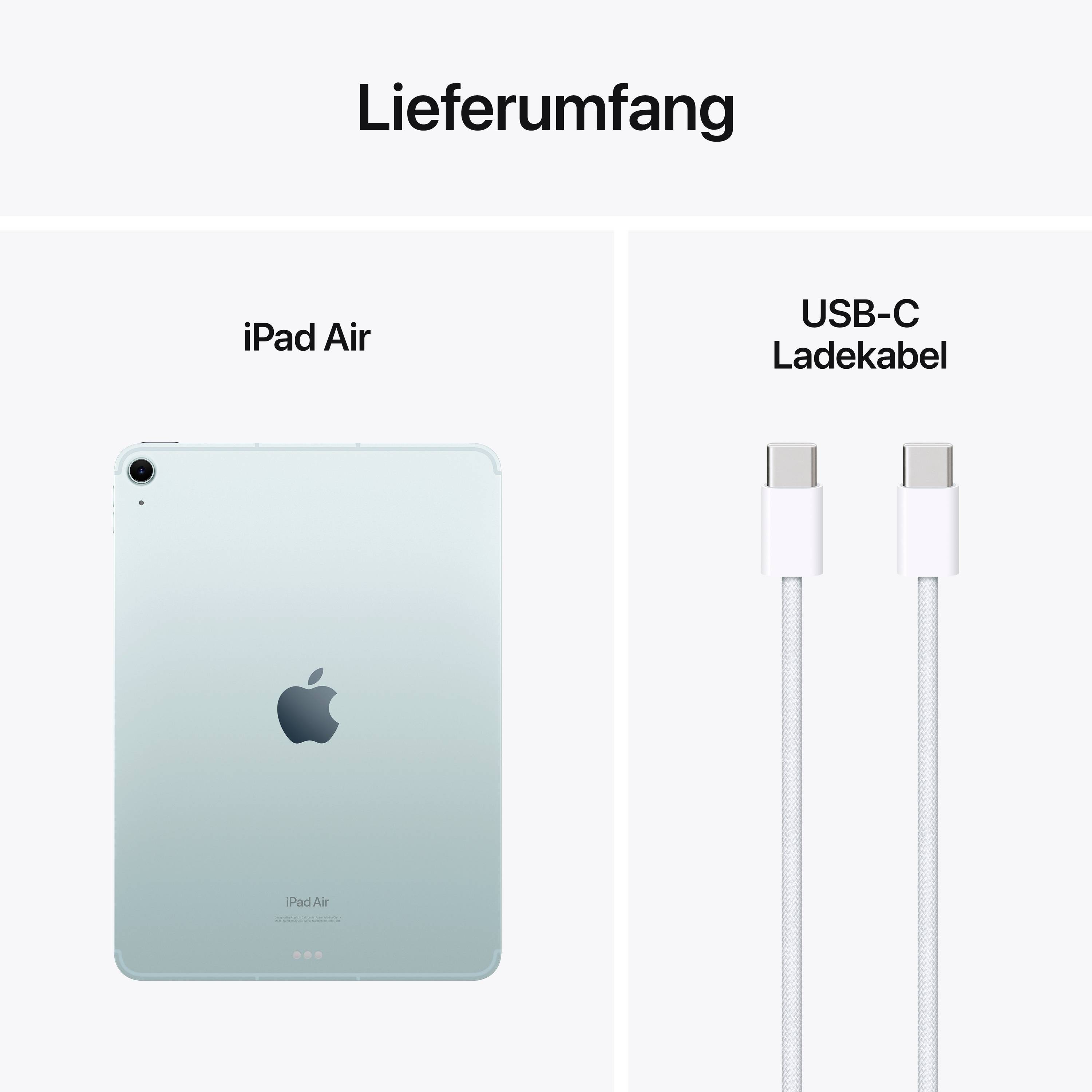 Apple iPad Air 11 (2024) WiFi + Cellular 128 GB Blue 27.9 cm (11 inch) Apple M2-9