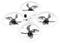 White drone with four rotors and camera, specifically suitable for aerial photography and indoor flights.