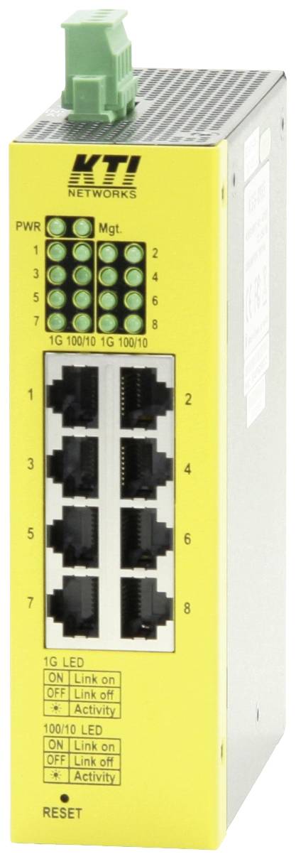 Buy KTI KGS-0865 Industrial Ethernet switch 8 ports 10 / 100 / 1000 ...