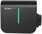 Dark grey electric charging station with a green vertical light strip and the 'EATON Green Motion Home' logo in the top left corner.