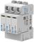 Three-pole surge protection device by Eaton with grey housing and blue labelling, suitable for 1500 V DC, 20 kA protection.