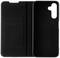 Black mobile phone case with card slots on the inside. Suitable for a smartphone with a rear camera.