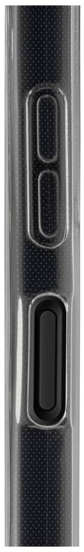 The side view of a smartphone shows two buttons stacked vertically on the right-hand edge.