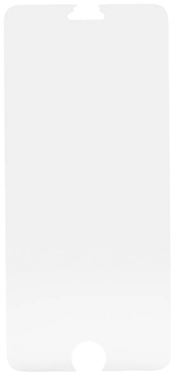 'Transparent display screen protector for smartphone, with cutouts for camera and home button.'