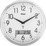 Mebus 19422 Radio Wall clock 30 cm x 3 cm Silver