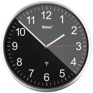Mebus 19578 Radio Wall clock 30 cm  Silver