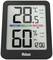 Digital thermometer with hygrometer shows 28.5 degrees Celsius and 60% humidity, with comfort level indicator. Time 12:08.