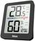 Digital thermometer and hygrometer shows 28.5 degrees Celsius and 60% humidity. Comfort indicator highlights the normal zone.