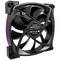 A black computer fan by Montech with coloured RGB lights on the sides. Model number RX-FHX60-8FPB.