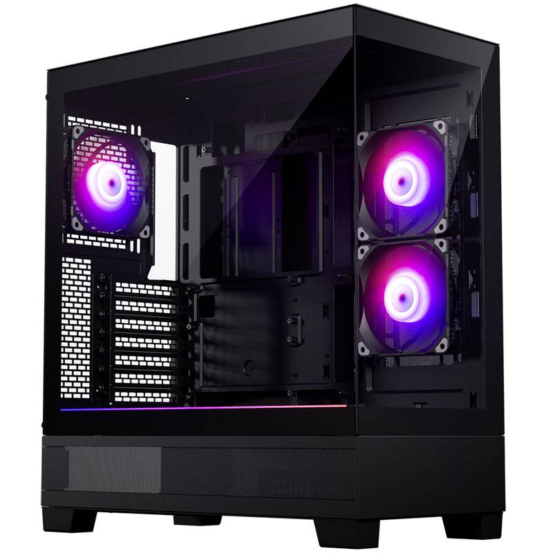 Phanteks Phanteks XT View Tempered Glass Windows, D-RGB - schwarz Midi tower Game console casing, Casing, PC casing Black
