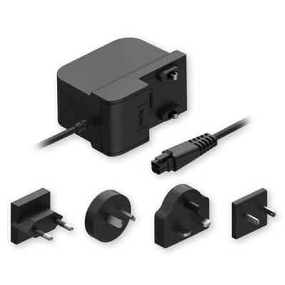 Multi-socket adaptor set with various plug configurations and cable connection for different international power sockets.