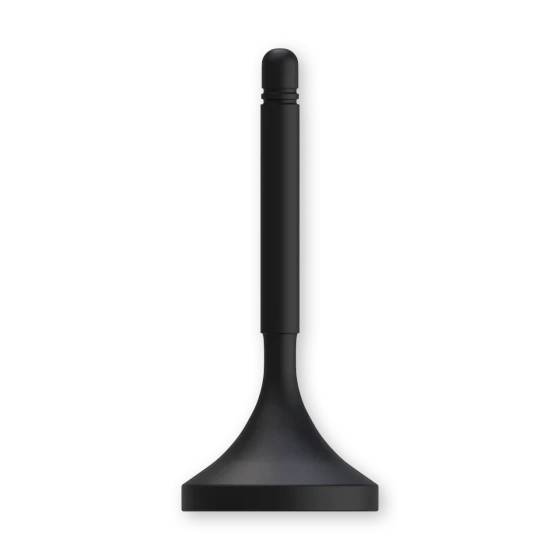 A black rubber plunger with a long handle, typical for use as a toilet or drain cleaner.