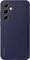 A black smartphone with three cameras and a flash on the back. 'Samsung' marking in the bottom left.