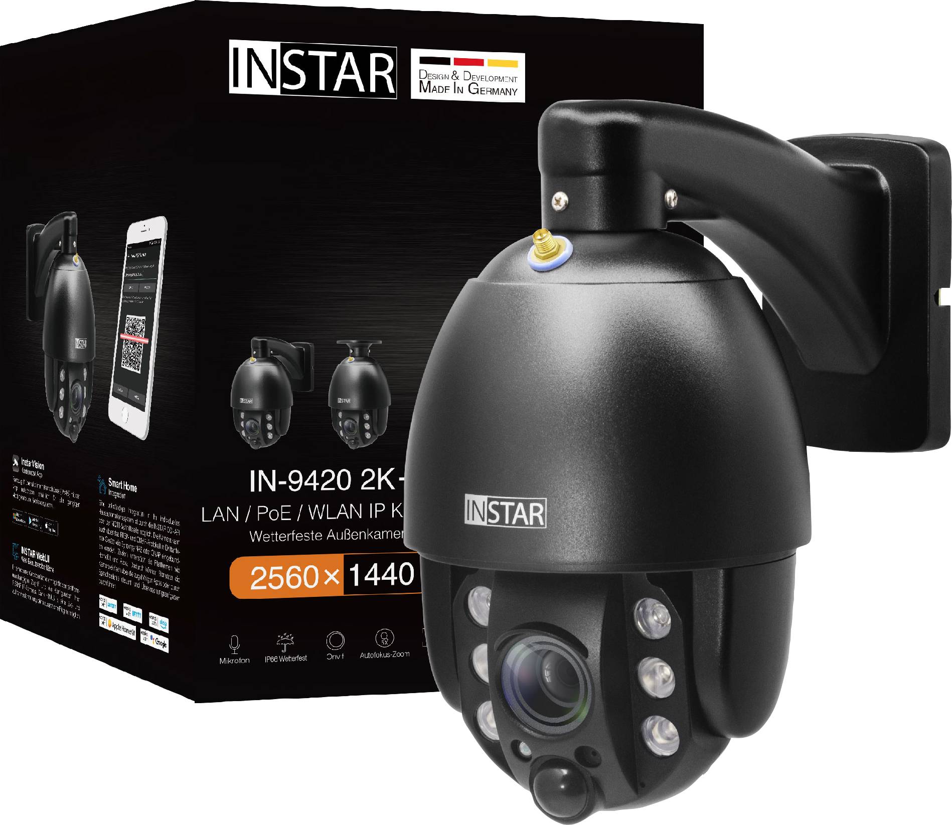 Instar Homekit Outdoor Security Camera IN-8403 2K+ PoE Security