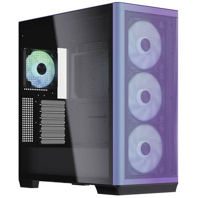 APNX APNX C1 Midi-Tower ATX-Gehäuse, Tempered Glass - ChromaFlair Midi tower Casing, Game console casing, PC casing Blac