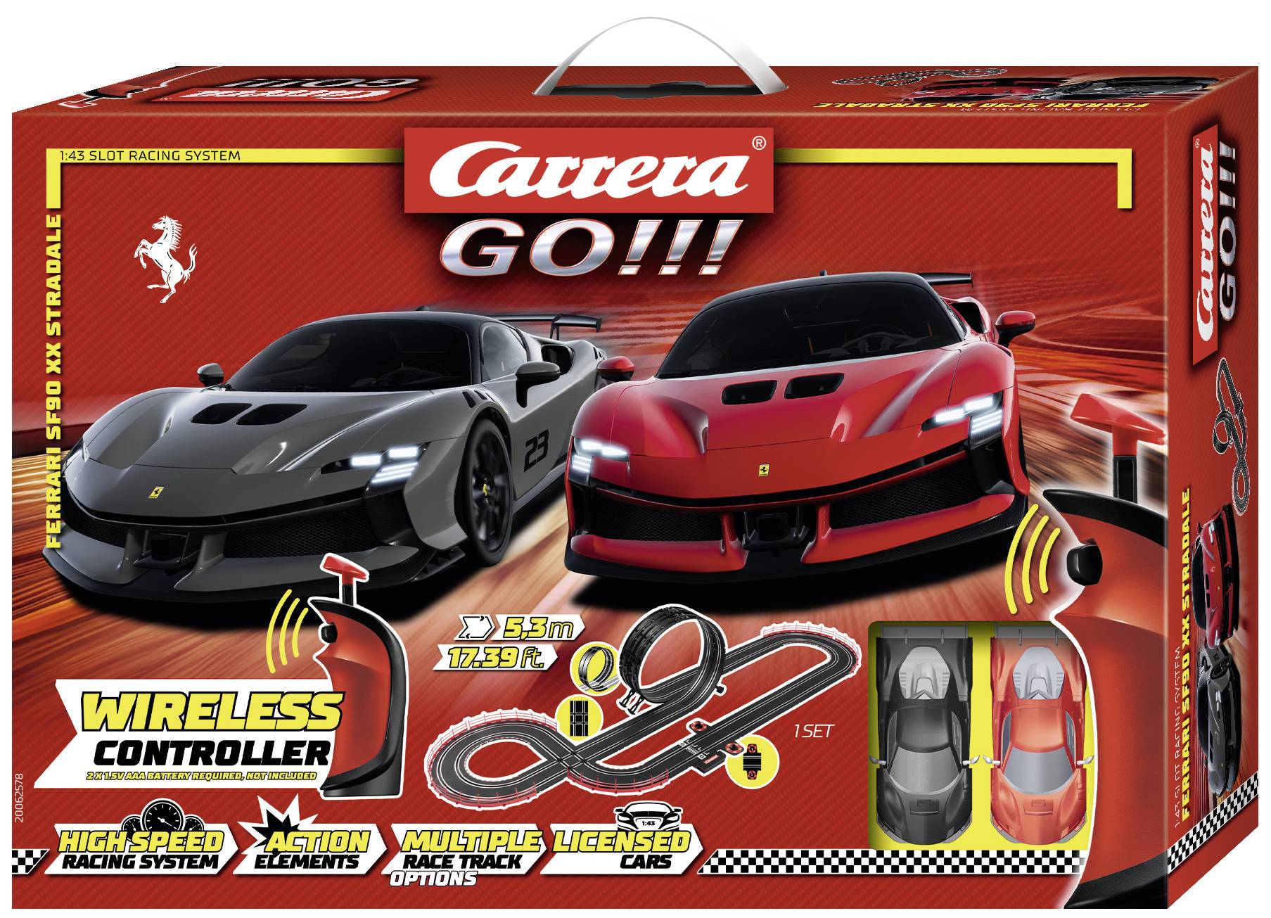 Carrera 20062578 GO!!! Ferrari Supercar Power [wireless] Starter kit