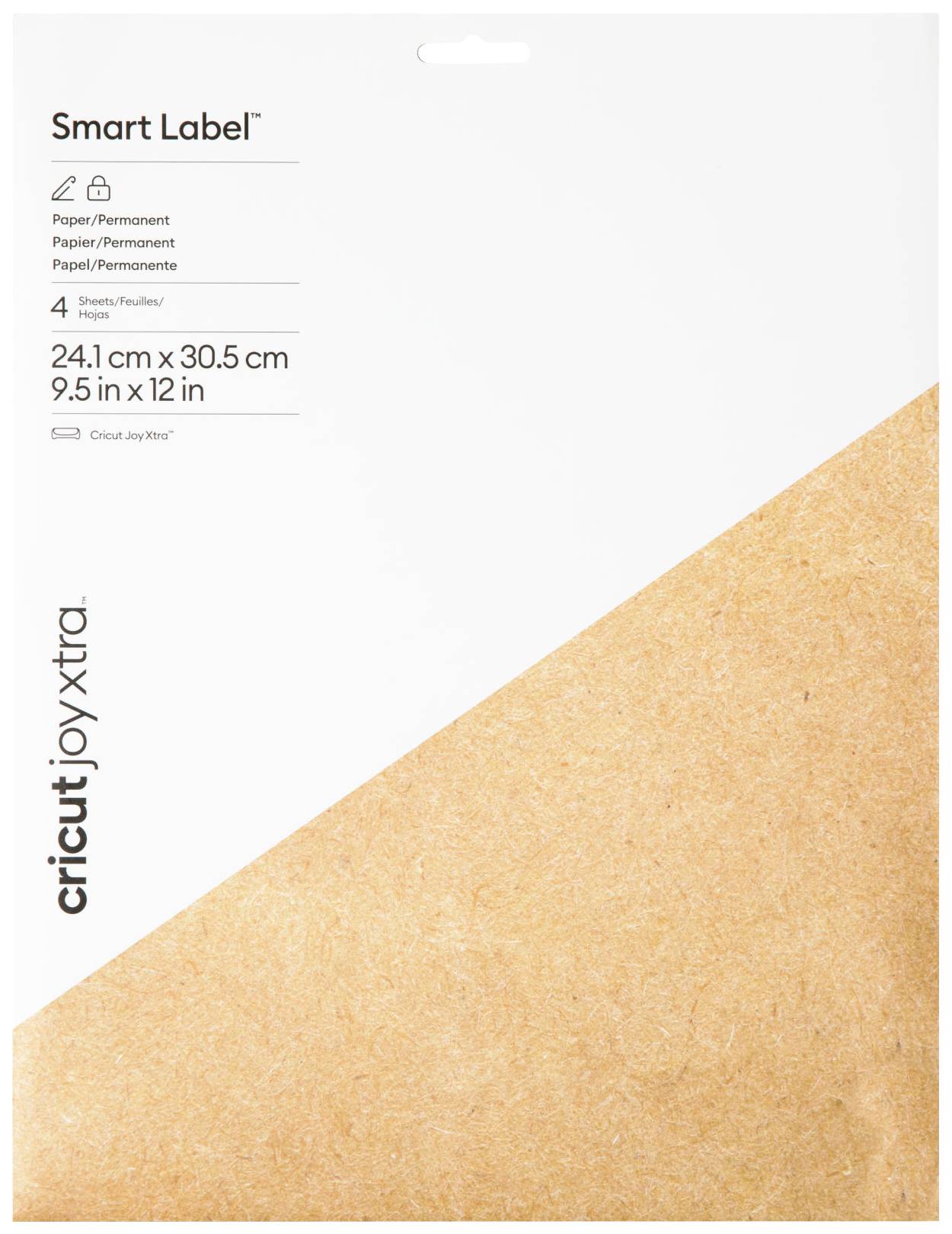 Cricut Smart Kraft Labels Paper Cutting width 30.5 cm Brown