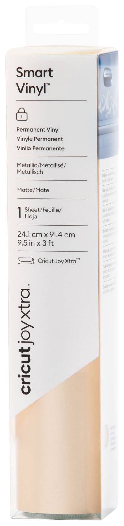 Cricut Smart Vinyl Permanent Joy Xtra Film Cutting width 91.4 cm Champagne