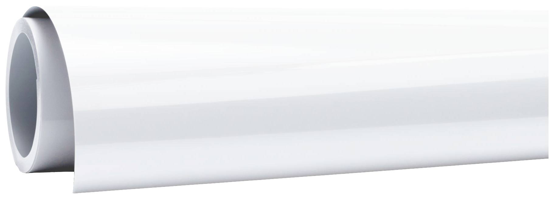 A white roll of paper or foil that is slightly unrolled on one side.