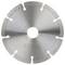 Diamond cutting disc with stable metal structure and eight segments, used for precise cutting of stone or concrete.