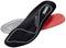 Insoles in Black, Red and Grey with an ergonomic design. 'uvex' text visible on the black insole.
