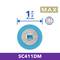 'SC411DM MAX' Cutting Disc by Dremel, diameter 38.1 mm, EZ-Lock system, blue protective coating. Suitable for versatile cutting tasks.