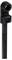 A black cable tie with a square locking mechanism and a round head; used for bundling cables or objects.