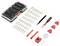 Repair kit with various screwdriver bits, tools, a case and a magnet. Ideal for electronic repairs.<br><br>[Translation to British English]<br><br>Repair kit with assorted screwdriver bits, tools, a case and a magnet. Perfect for electronic repairs.