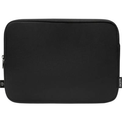 Black fabric laptop bag with a side zip.