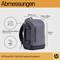 'Dimensions and weight of the HP Travel 25 l, 15.6-inch laptop backpack: 320 mm x 170-245 mm x 440 mm, weight 0.86 kg.'