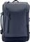 A dark grey backpack with a zip and carry handle. The front pocket is visible, with a simple design and side buckles.