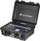 Portable Gossen Metrawatt analyser in an open case, showing controls and interfaces for electrical testing.