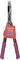 A red and black extendable pruning shears by WorkPro, suitable for various cutting types.